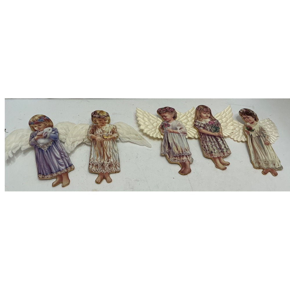 Bradford‎ Editions Dona Gelsinger Heaven's Little Angels Ornaments Set of 5 5in